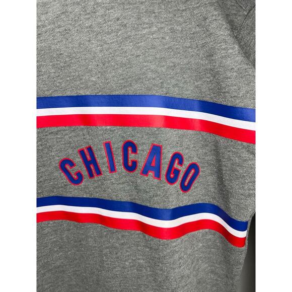 Victoria's Secret Pink Chicago Cubs Gray Sweatshirt Pullover Crewneck Sz Small - Picture 4 of 9
